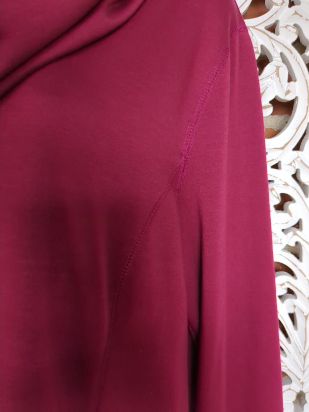 Long Sleeved Cowl Neck Tunic Top - Picture 8 of 13